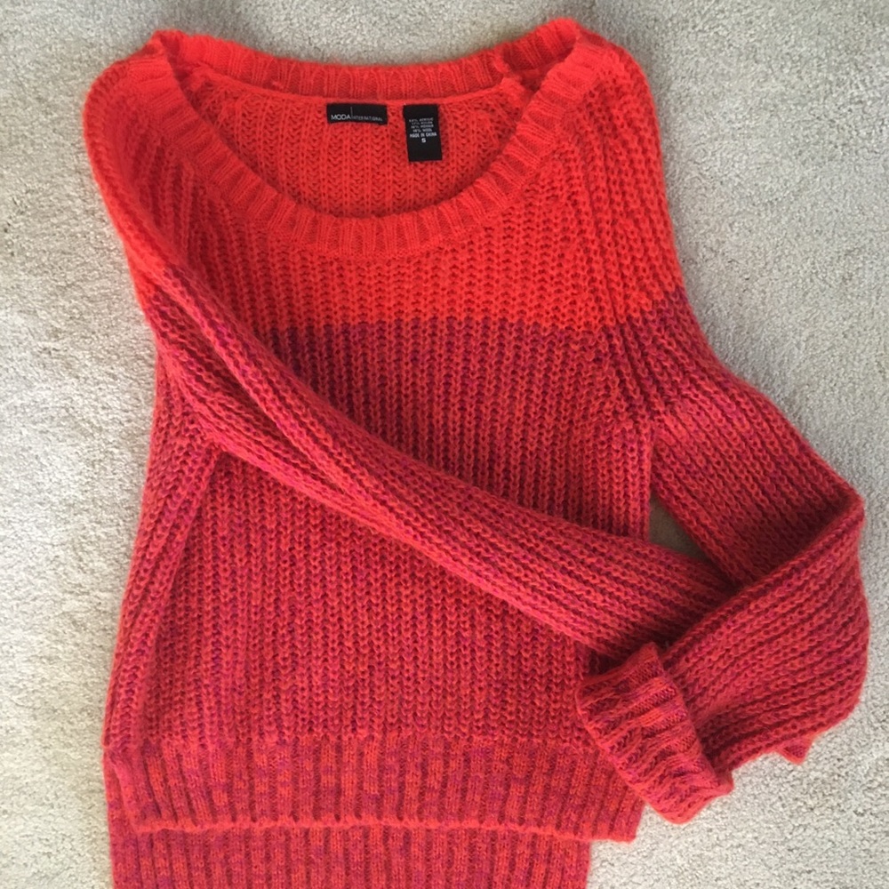Moda International Chunky Boyfriend Sweater